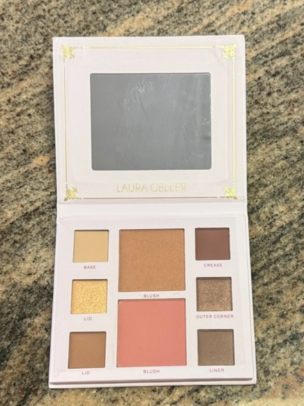 Laura Geller Eyeshadow & Face Palette — Pink, Gold, Bronze, Peach